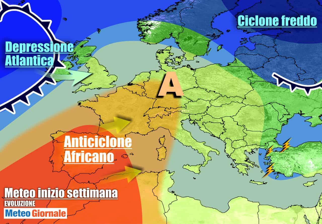 Meteo 7 Giorni. Alta Pressione e OTTOBRATA, poi STOP per effetto Cicloni dall’Oceano