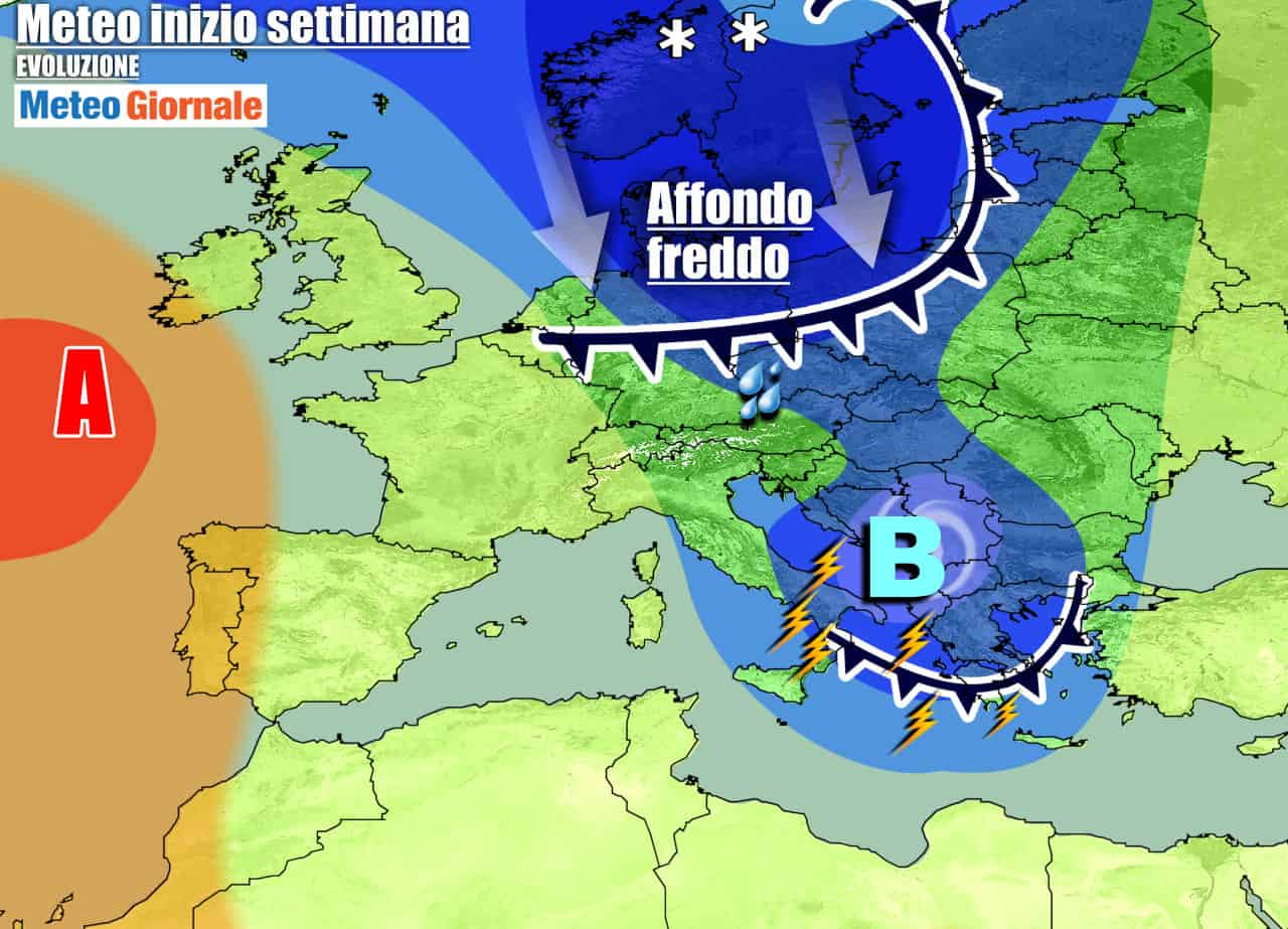 Meteo 7 Giorni. VORTICE FREDDO da est, poi persino un AFFONDO ARTICO
