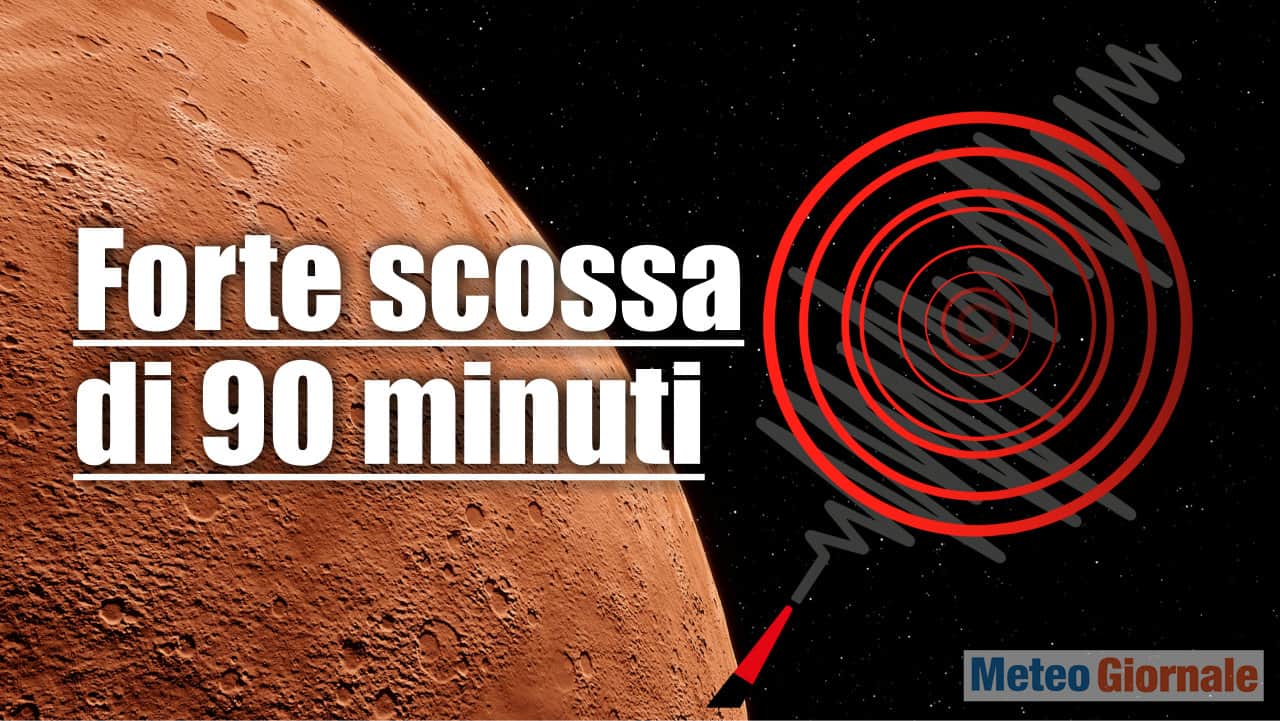 Marte, forte terremoto durato 90 minuti