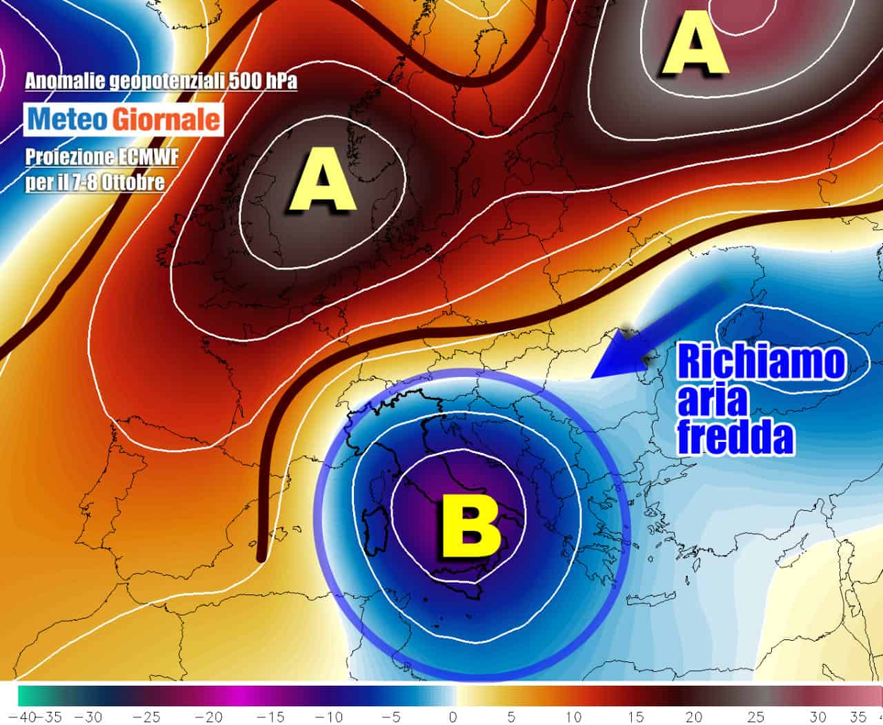 METEO, l’Italia bersaglio di un VORTICE FREDDO. Temporali e nuovi nubifragi