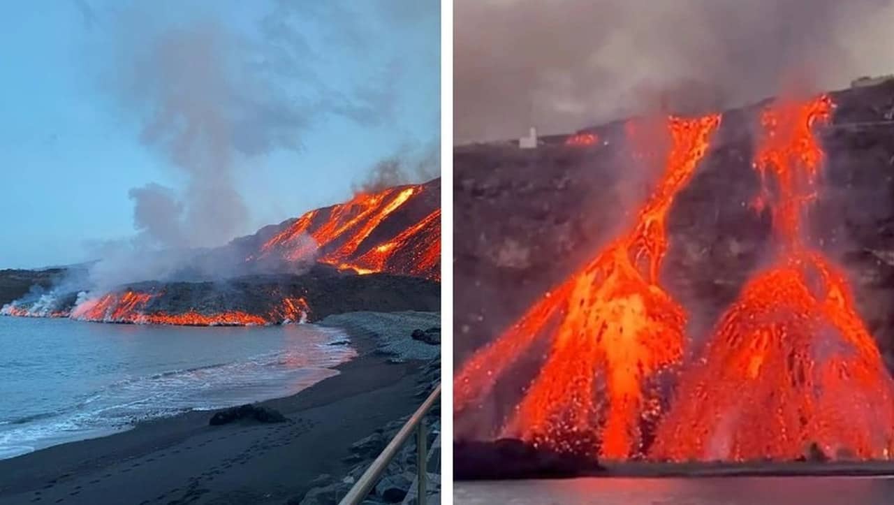 Non si ferma l'eruzione del vulcano Cumbre Veja, a due mesi dall'inizio