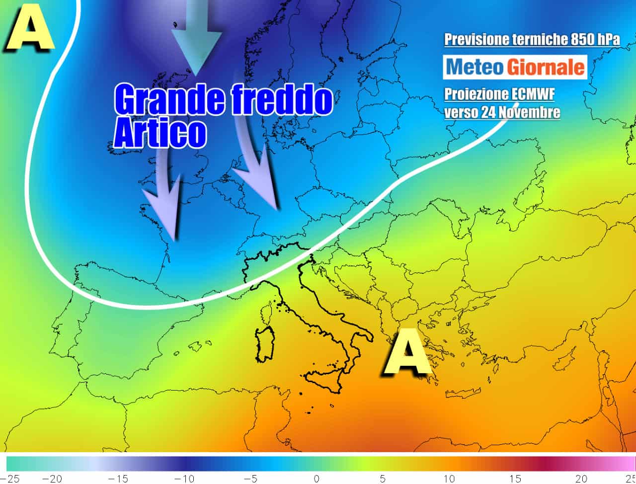 Rischio grande freddo possibilità concreta a fine mese