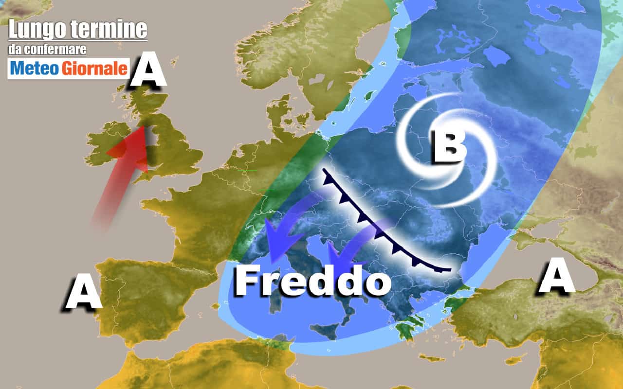 METEO Italia al 10 dicembre, FREDDO a ripetizione