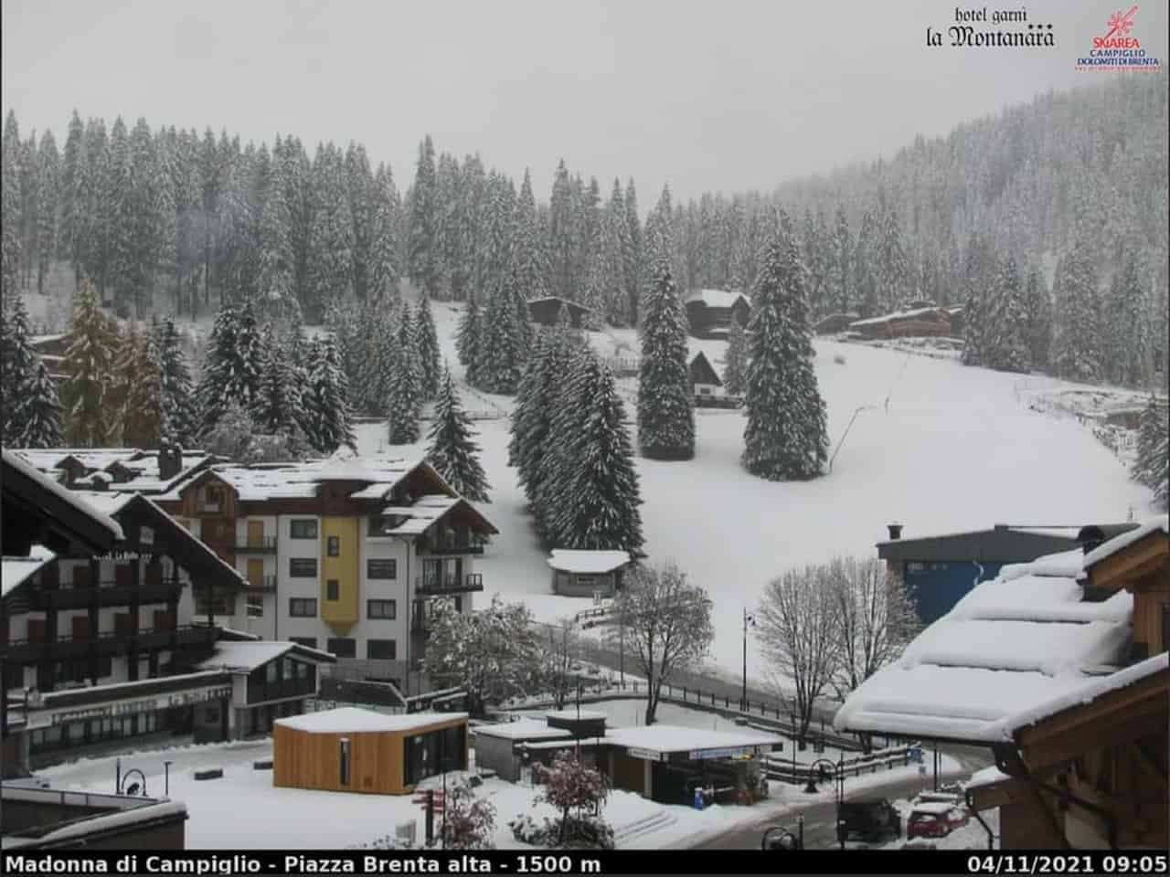 Località di montagna innevate sulle Alpi