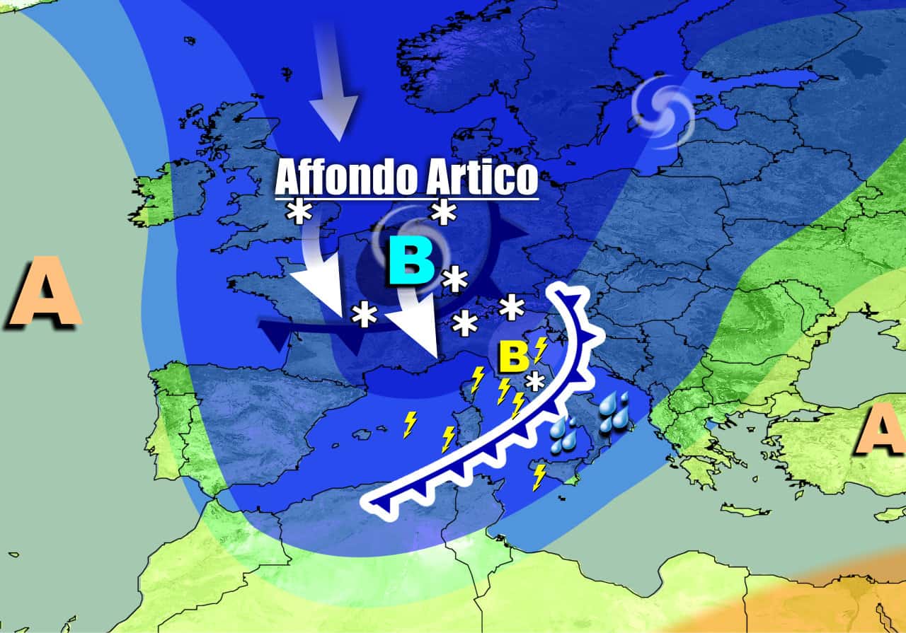 METEO 7 Giorni. Vortice Artico, WEEKEND INVERNALE con NEVE a bassa quota