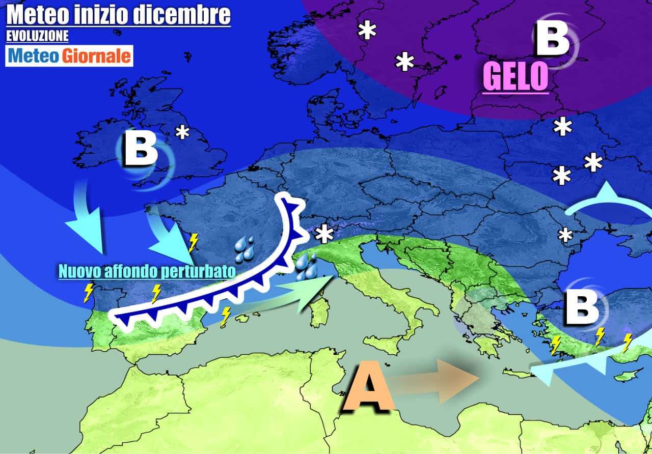 METEO con nuova BOLLA d’ARIA dall’ARTICO verso l’Europa