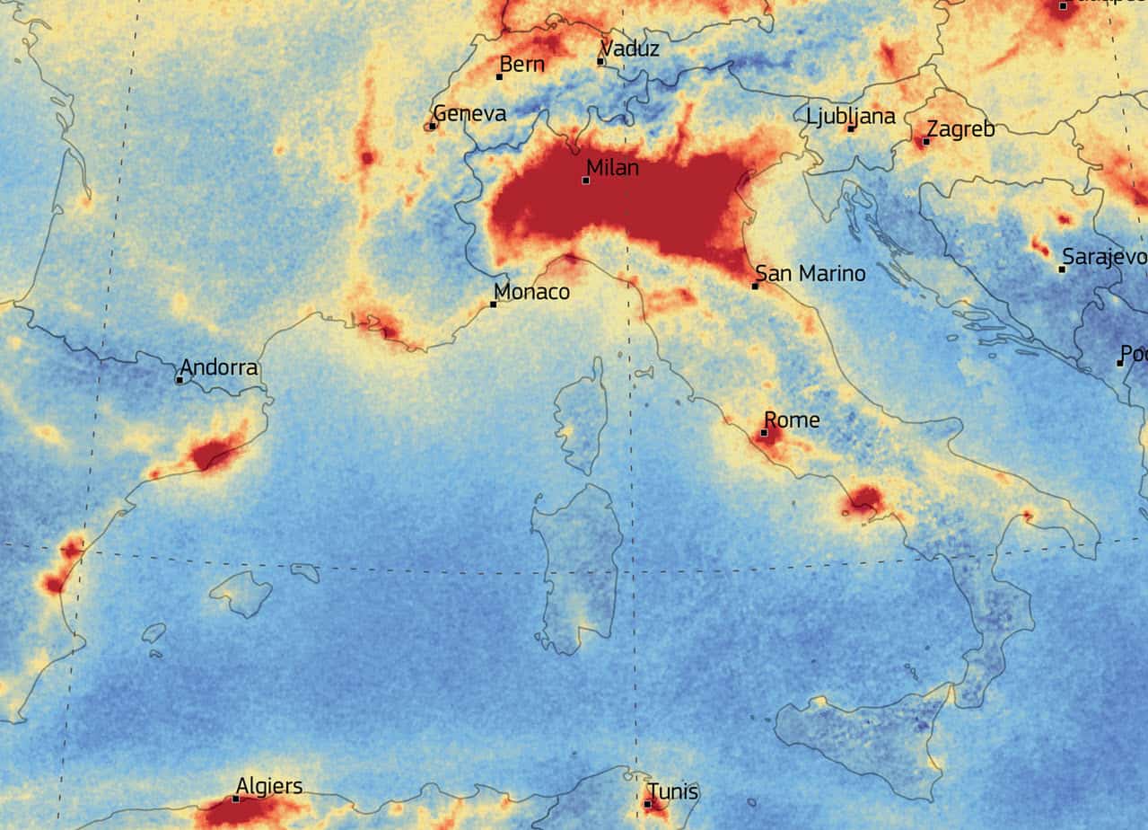 Inquinamento al ribasso, ma siamo ancora messi male in Europa e Nord Italia