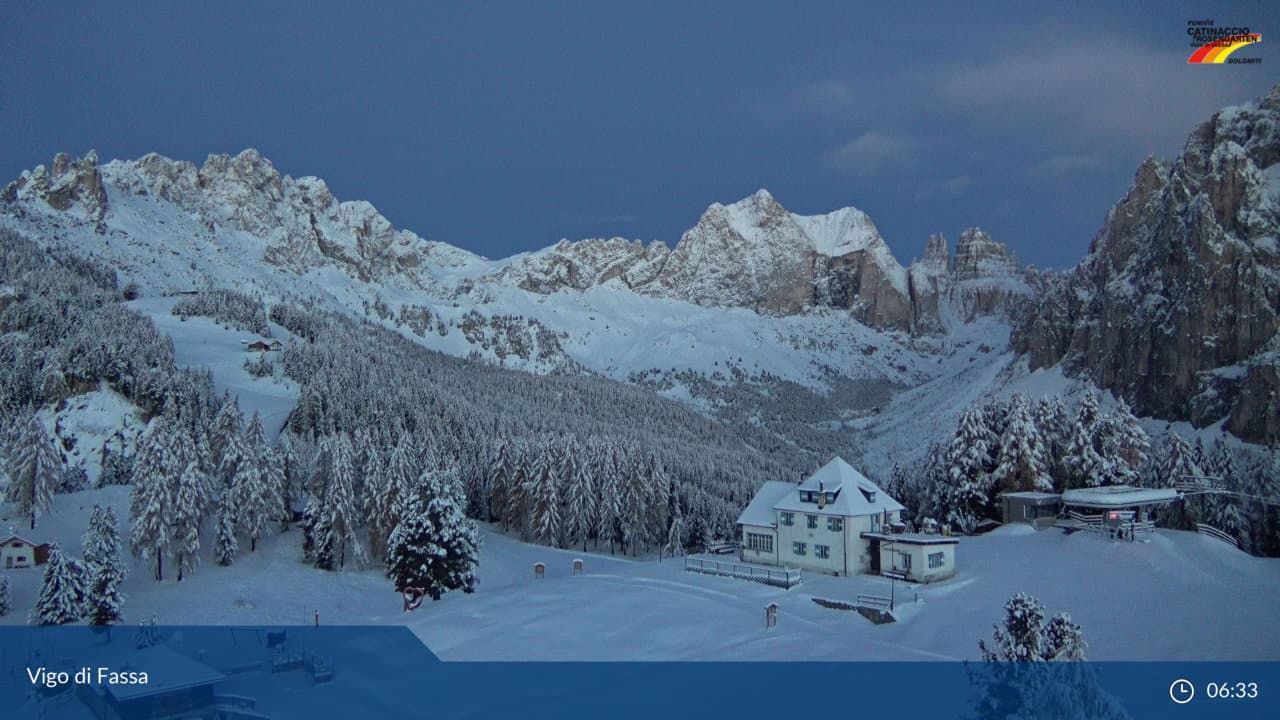 Neve in Trentino sin quasi 1000 metri di quota.