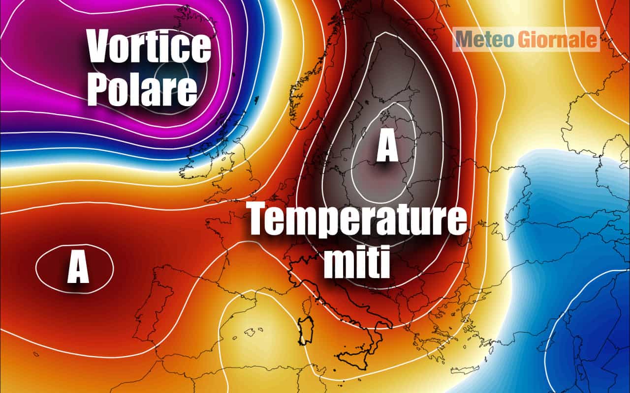 Clima estremo: METEO di parte di Dicembre con ANTICICLONE caldo. Al Nord Gelo e Nebbie