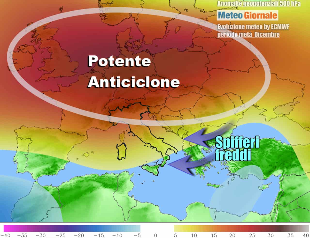 METEO, INVERNO al pit stop. SUPER ANTICICLONE, ma a Natale tutto stravolto