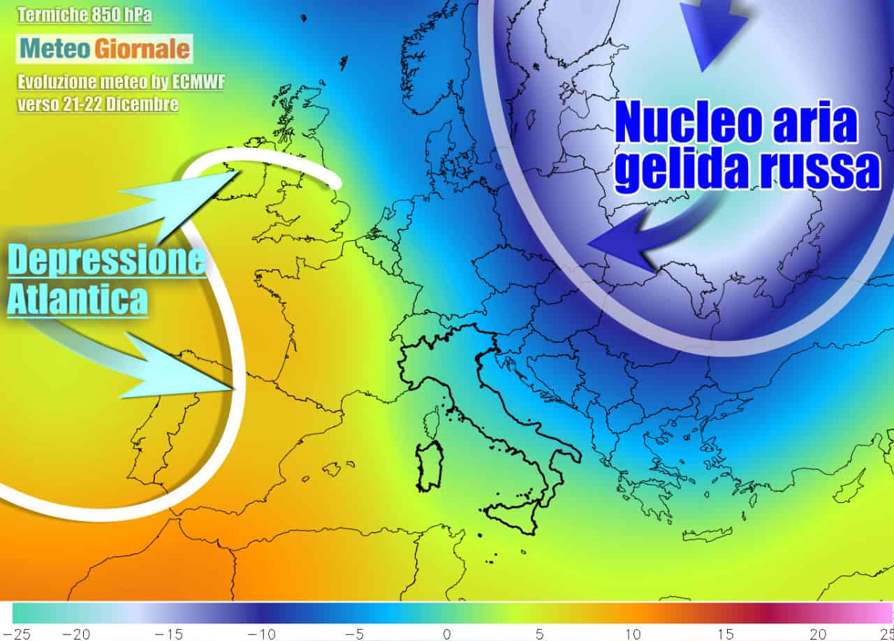 Meteo verso Natale-Capodanno: dove farà rotta il GELO siberiano? Le ultime