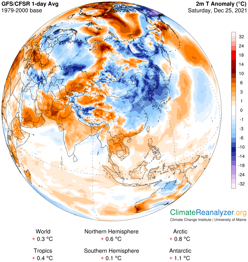 gfs nh sat3 t2anom 1 day