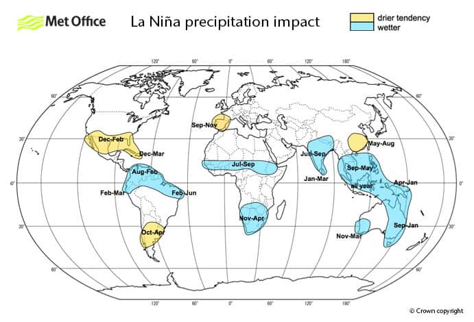la nina precip