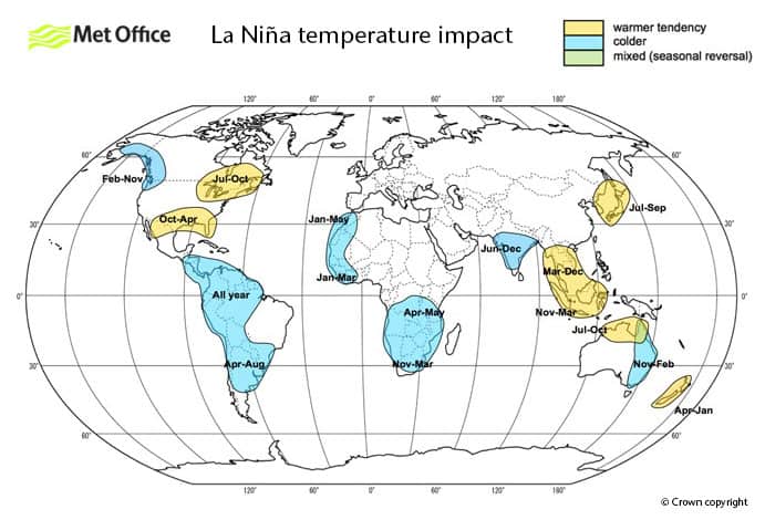 la nina temp
