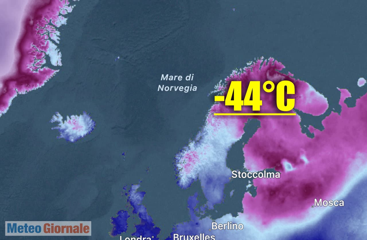 Gelo Storico, Freddo micidiale. Temperature record in Scandinavia. Meteo estremo