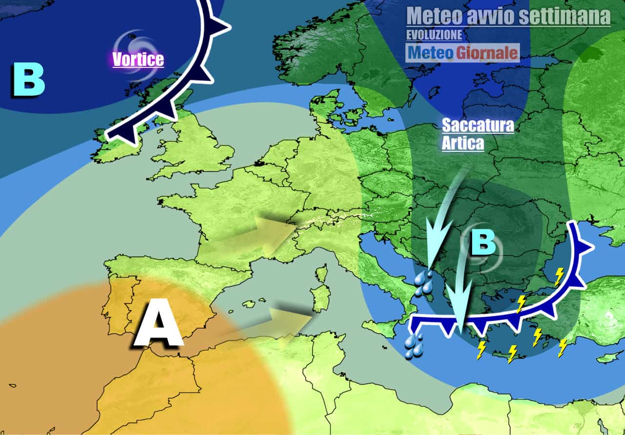 METEO 7 Giorni: avremo forte MALTEMPO, TEMPORALI, FREDDO e NEVE. Cambia tutto