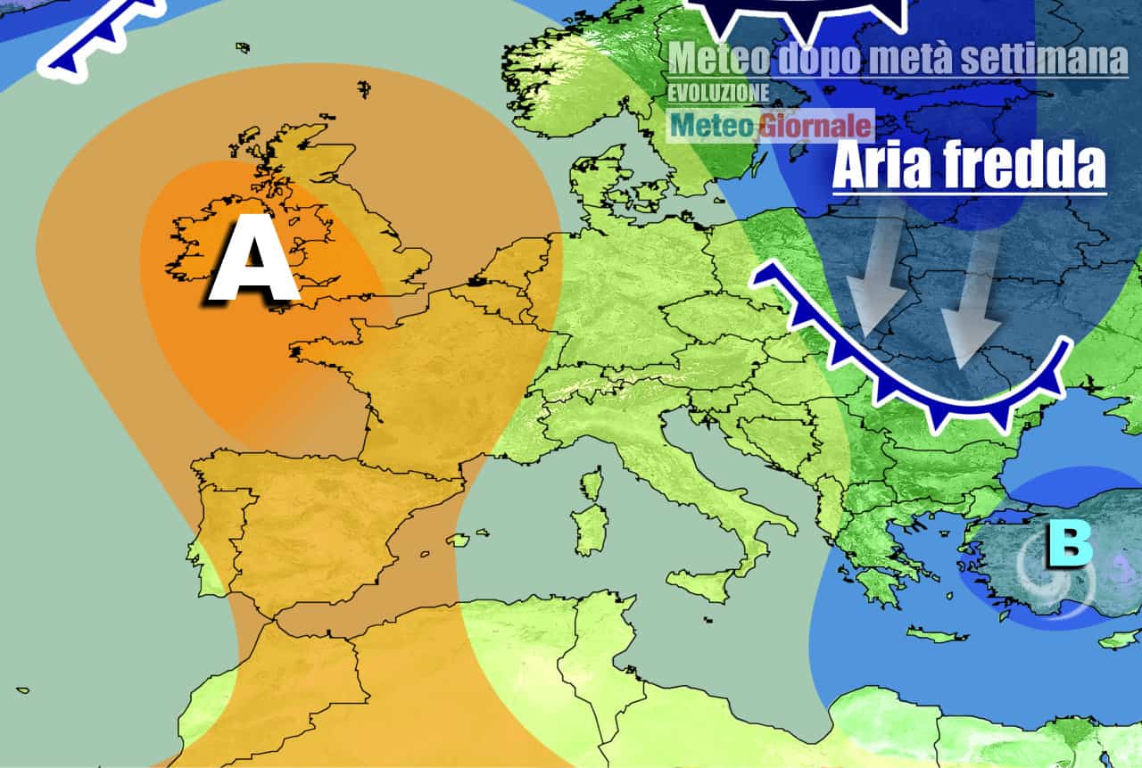 METEO 7 Giorni: strapotere ANTICICLONE non durerà, incombe il FREDDO RUSSO