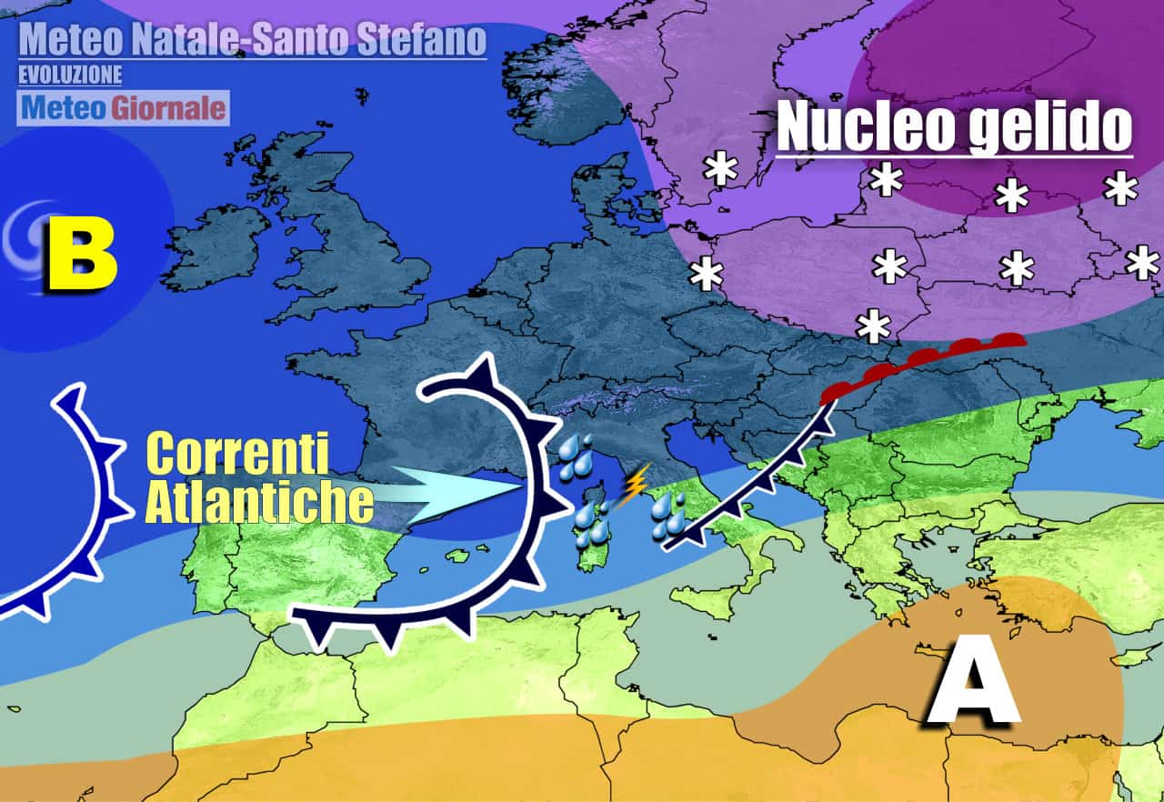 Meteo imbronciato per le festività