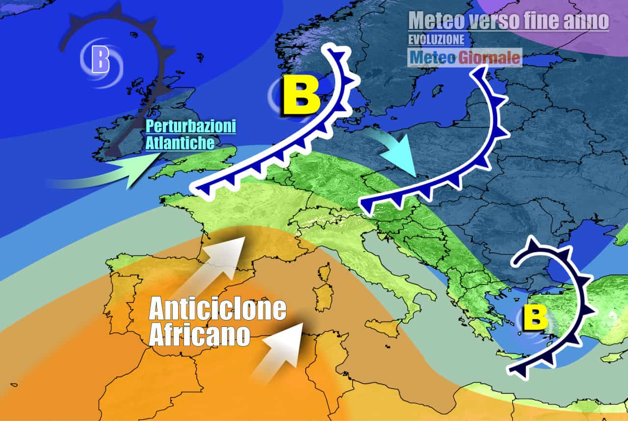 Fine anno con l'anticiclone africano
