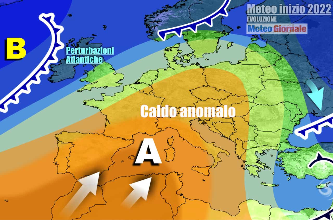 Dominio anticiclonico incontrastato non solo sull'Italia