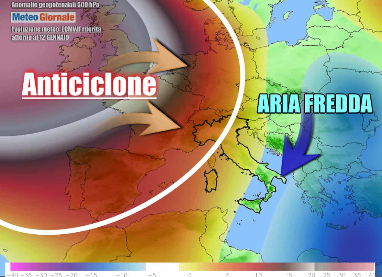 L'anticiclone proverà a riconquistare l'Italia nel corso della nuova settimana