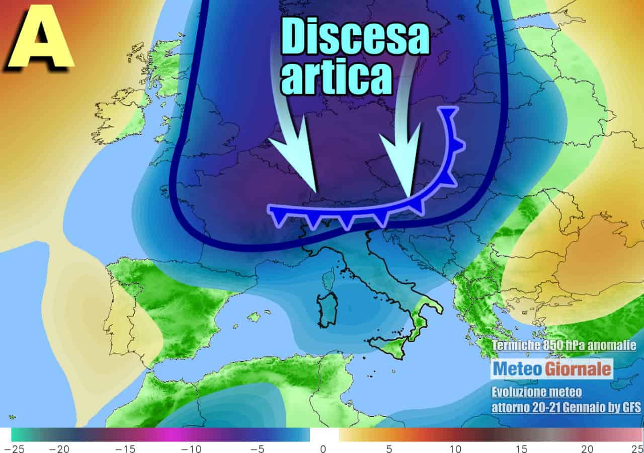 Meteo invernale come trend per la terza decade di gennaio