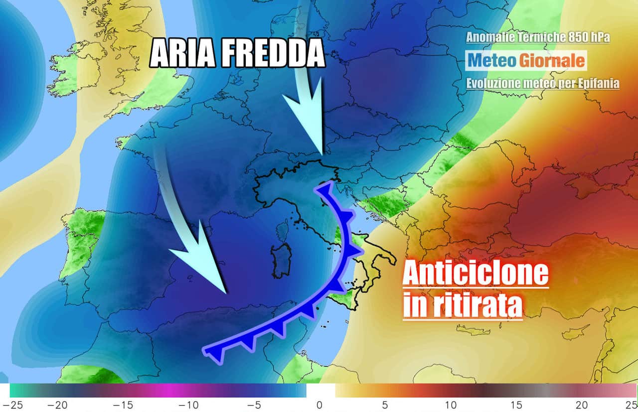 Inverno riconquisterà tutta l'Italia