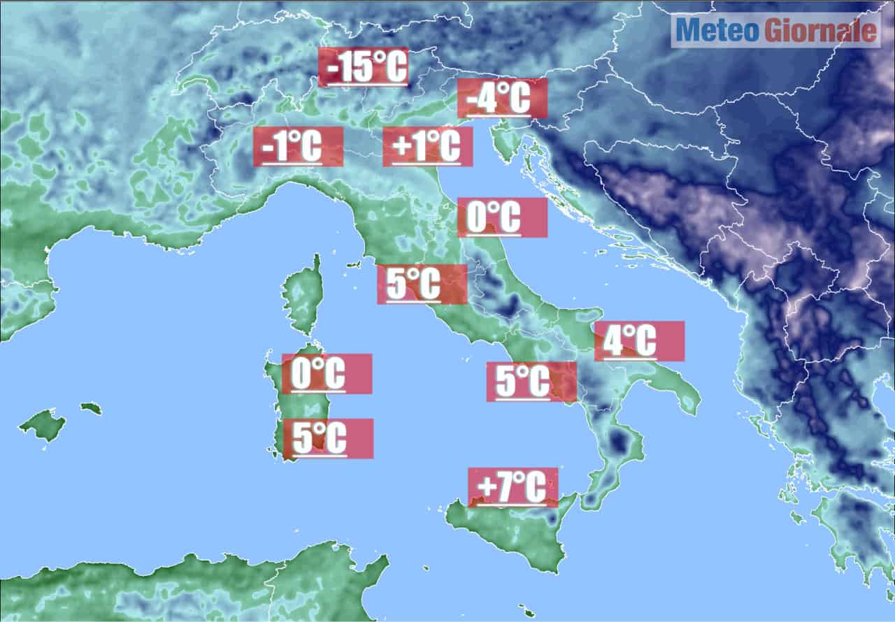 Ondata di freddo. Sud Italia, fiocchi di neve sino nelle coste della Puglia