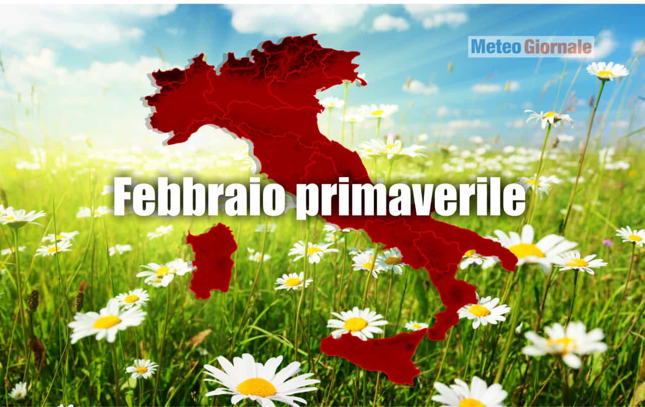 meteo febbraio primaverile