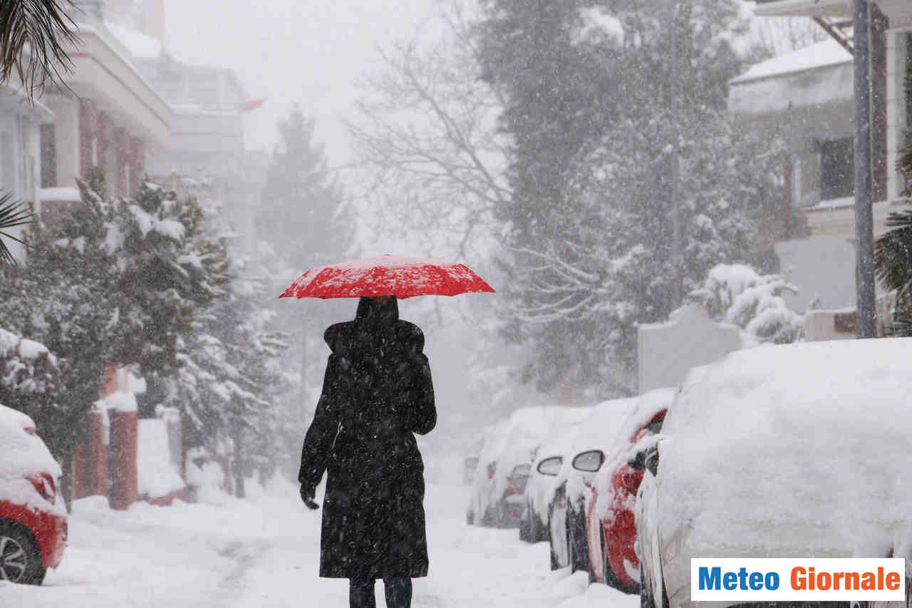 Meteo invernale con neve in arrivo