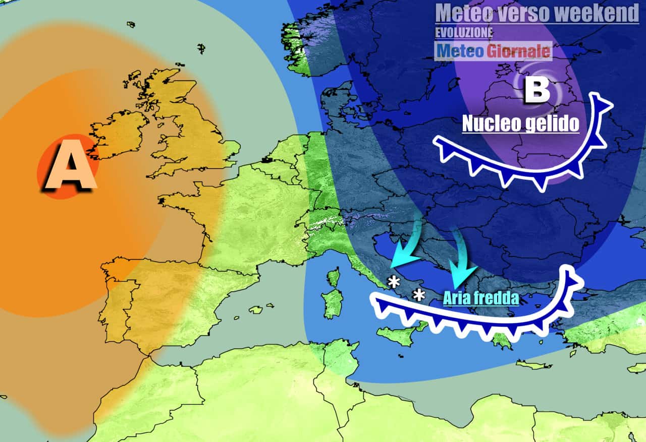 Meteo prossimi giorni: riecco il grande INVERNO, dal FREDDO al rischio GELO