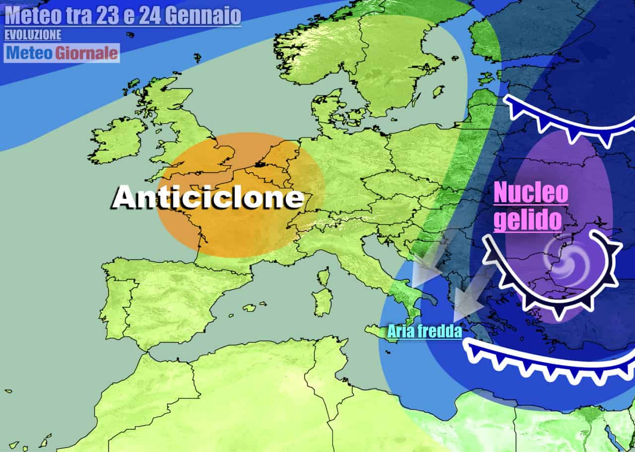 Anticiclone in grande spolvero nella prossima settimana