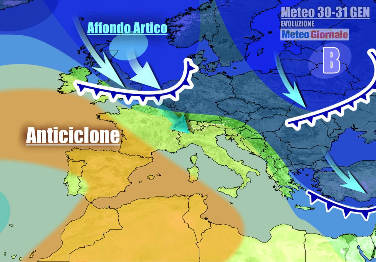 Meteo 7 Giorni: tra ANTICICLONE e DISCESE d’ARIA ARTICA. Segue cambiamento