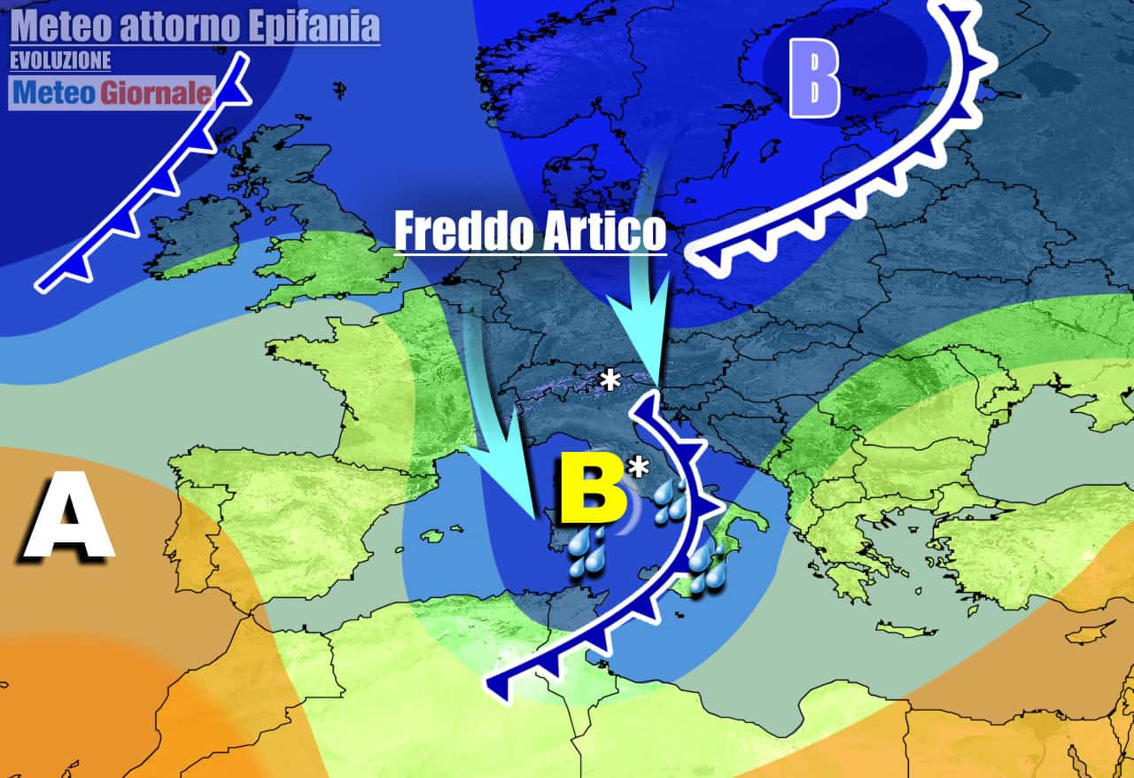 L'inverno riconquisterà tutta Italia per la Befana