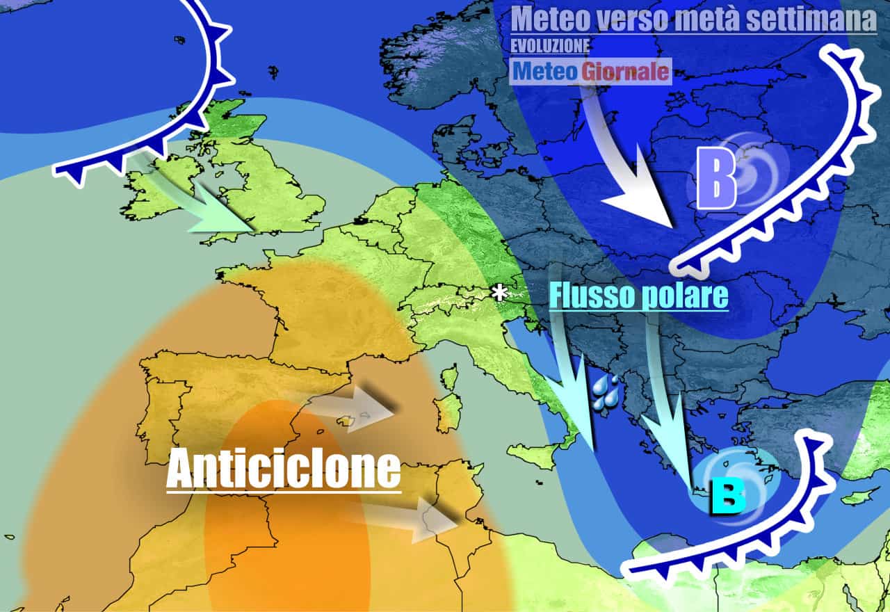 Italia di nuovo obiettivo dell'anticiclone