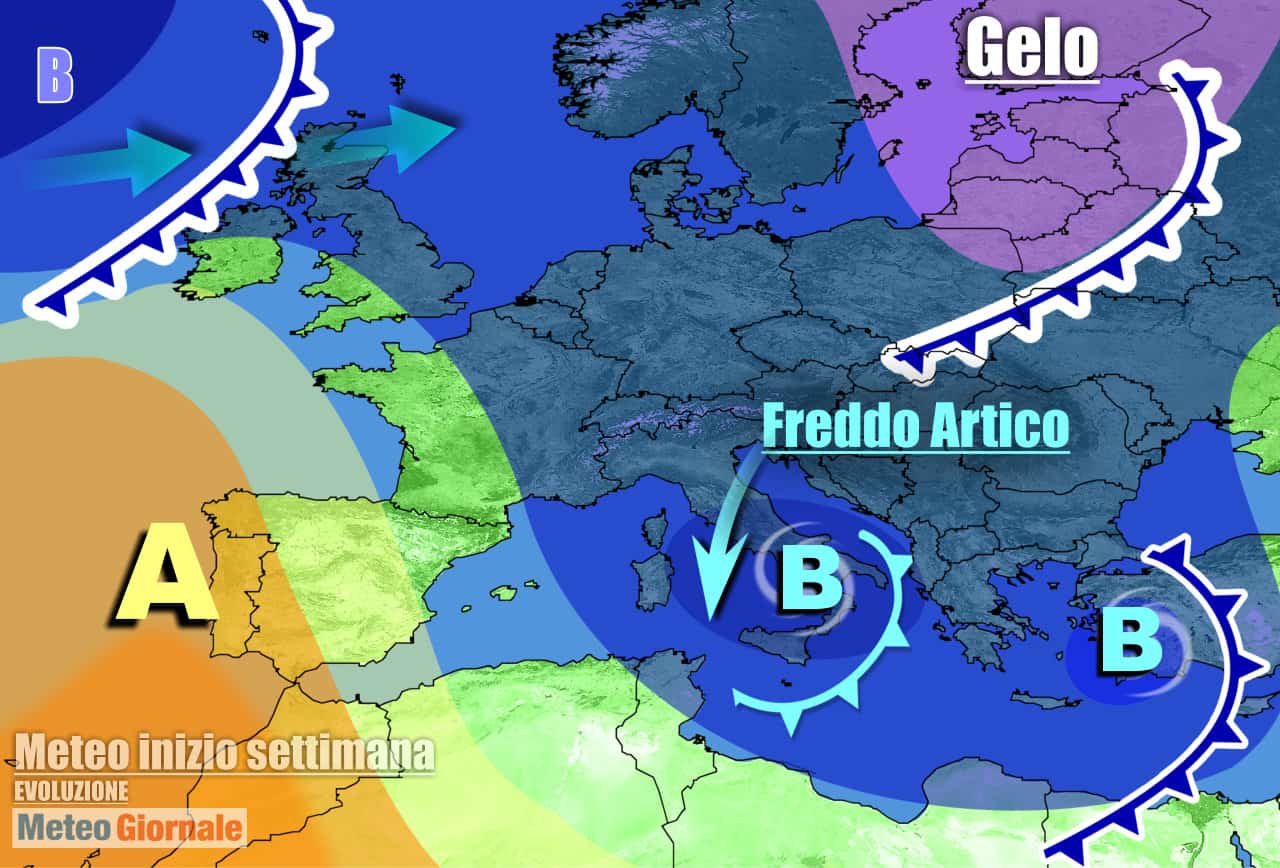 Meteo 7 Giorni: weekend dal sapore invernale, FREDDO e NEVE. Poi novità