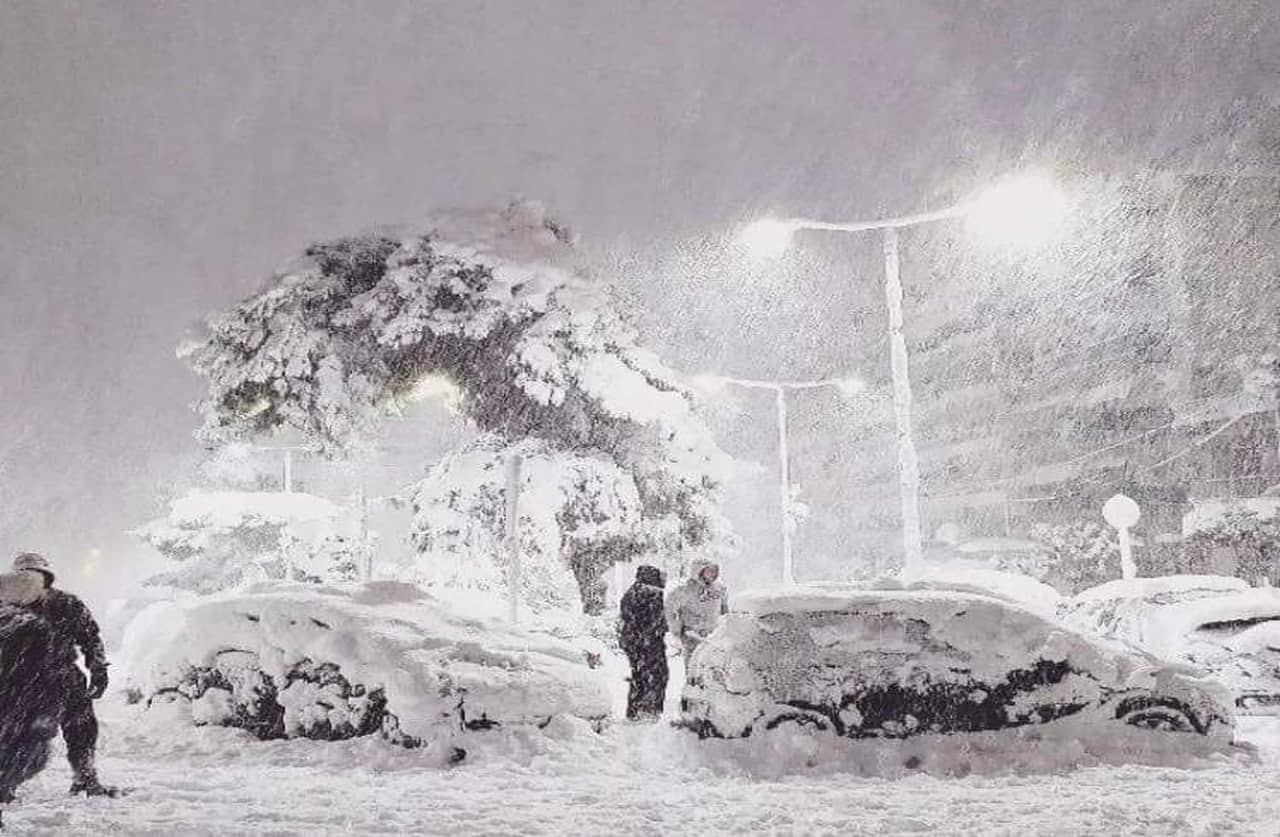 La nevicata ad Atene