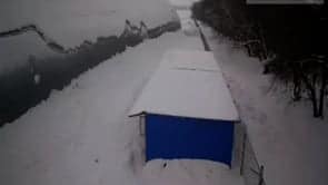 Alta pressione europea favorisce nevicate da record in Russia in Siberia. Crollano i tetti case. Video Meteo