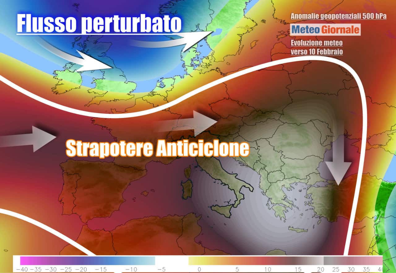 Anticiclone protagonista assoluto