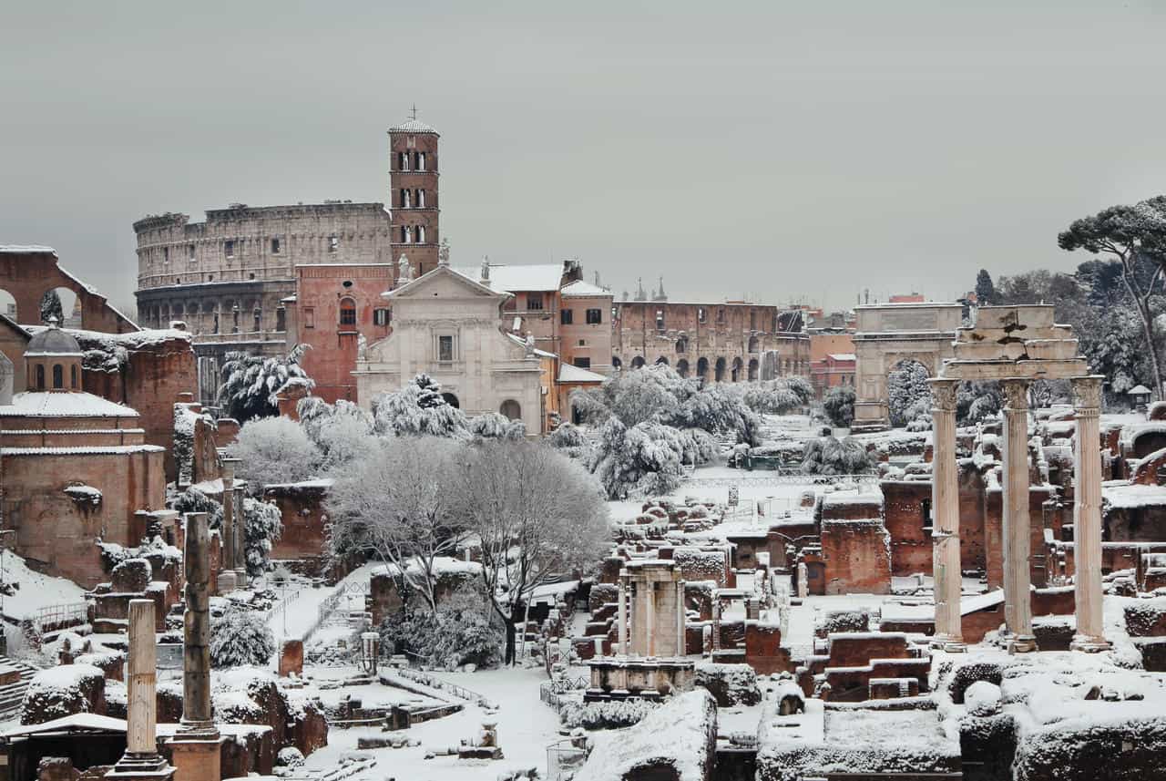 Roma imbiancata