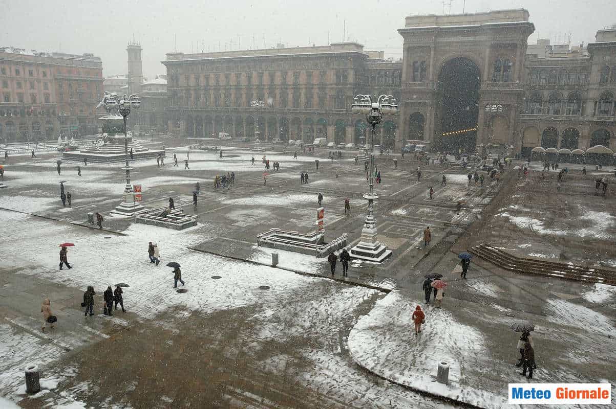 I colpi di coda invernale sono frequentemente accompagnati da neve in pianura.