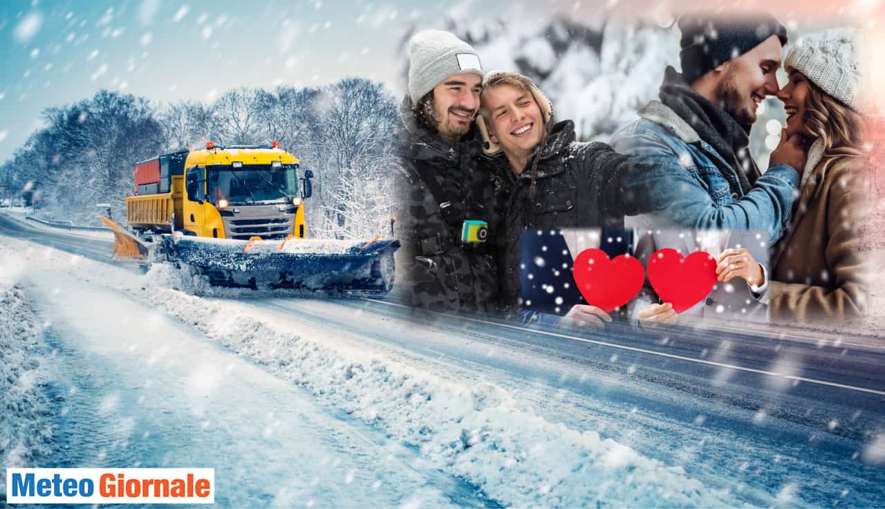 meteo con neve san valentino