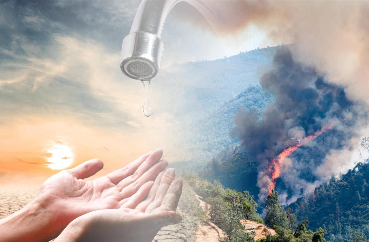 Assenza di pioggia al Nord e sviluppo di incendi