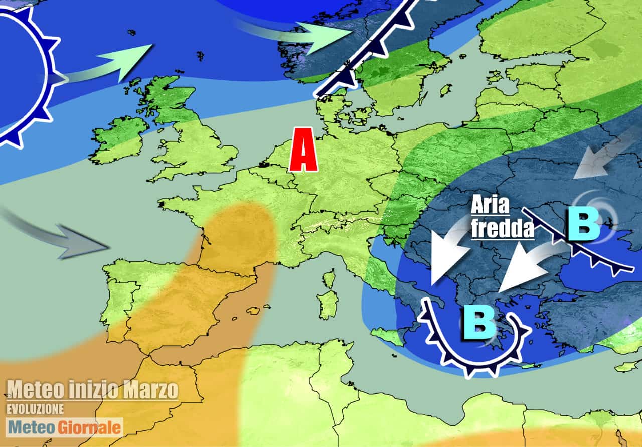 Marzo all'insegna di una circolazione invernale sull'Italia