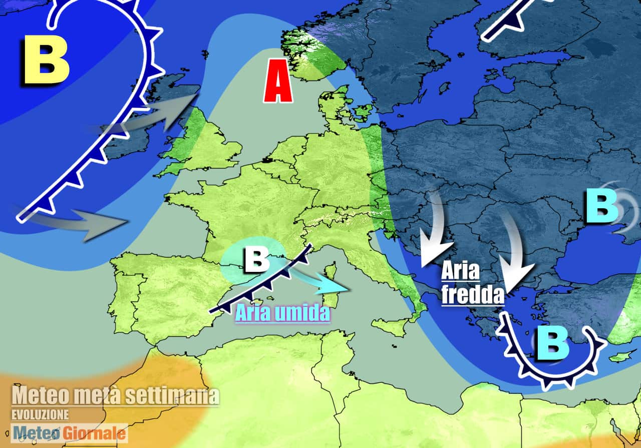 Meteo invernale per la prima parte di marzo