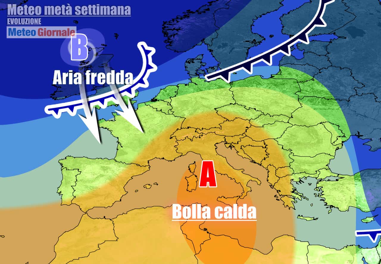 Anticiclone in grande spolvero in settimana