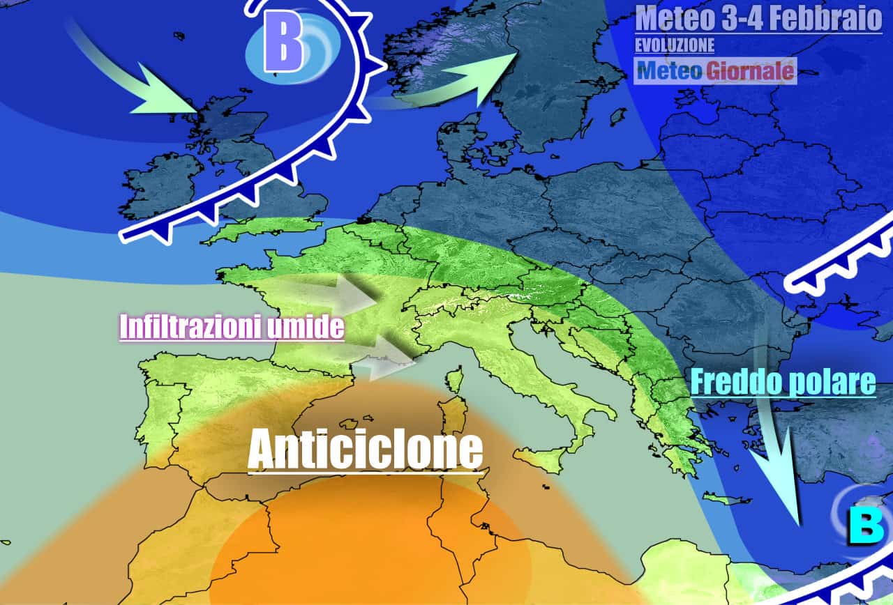 Meteo 7 Giorni: dalla BURRASCA al super ANTICICLONE, nuova crisi inverno