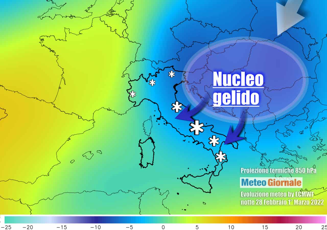Italia nel mirino di un nucleo freddo dai Balcani