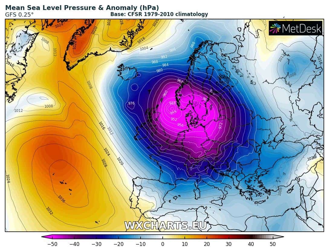 plit vortice polare e ondate di freddo europee