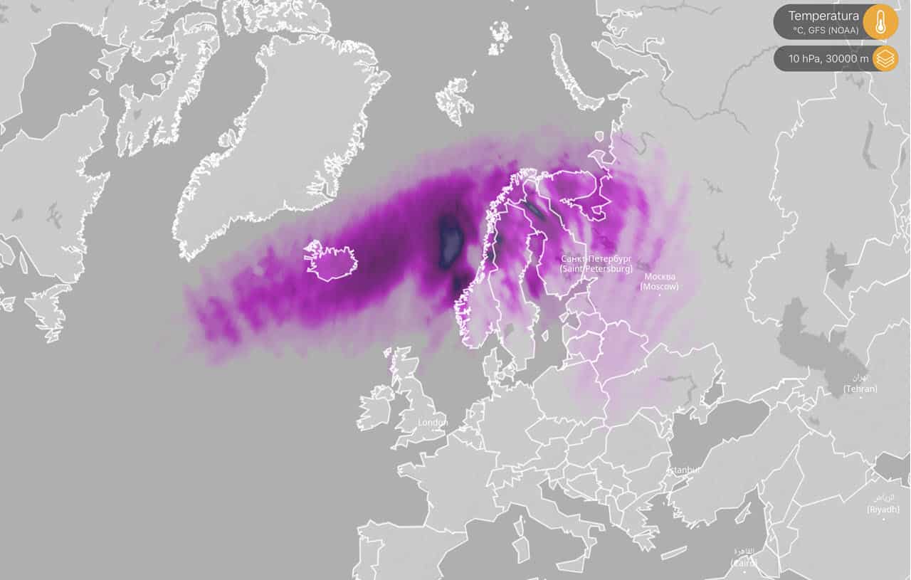 strat warming nel settore europeo